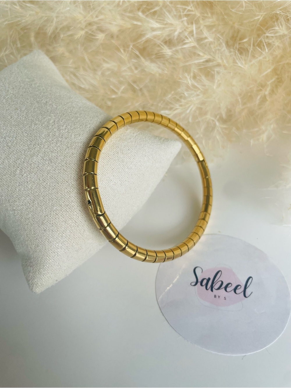 Stainless Steel Bangle | Minimalist Bracelet | Jonc en Acier Inoxydable